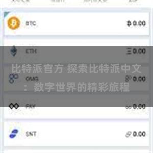 比特派官方 探索比特派中文：数字世界的精彩旅程